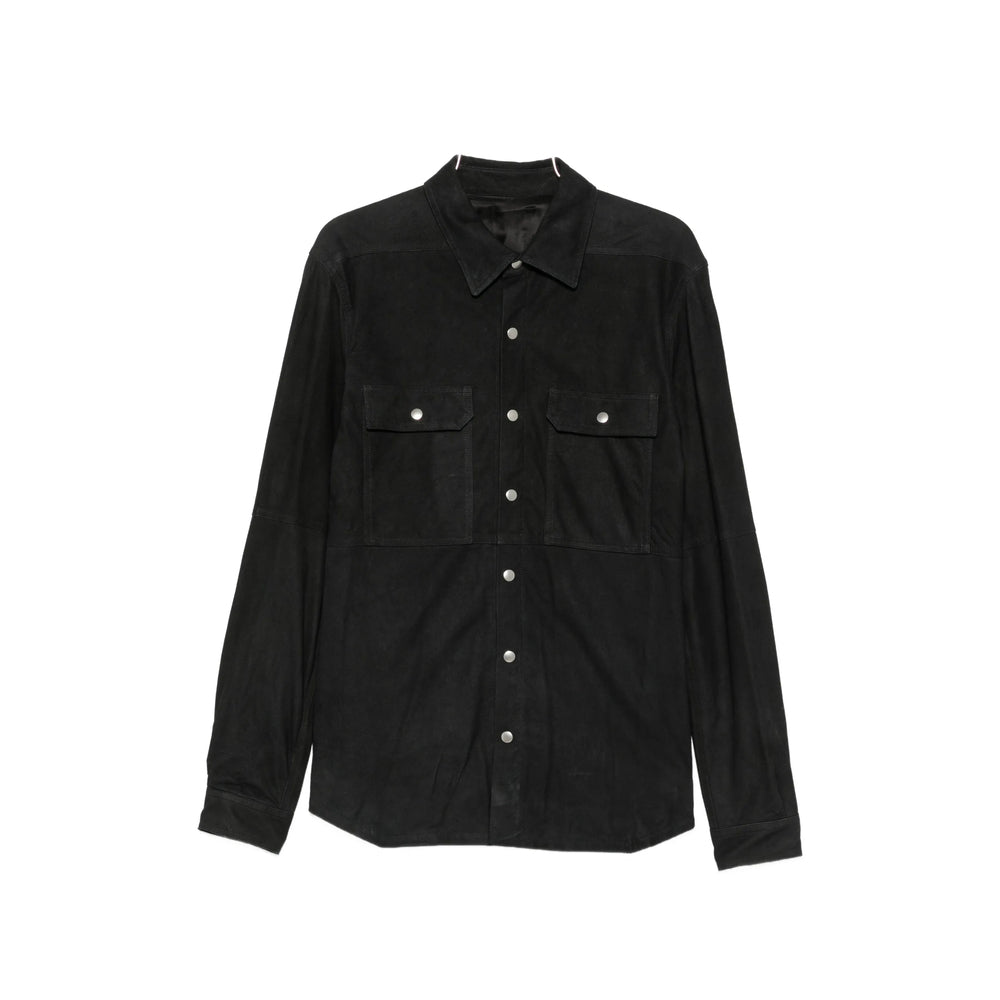 Rick Owens Black Jackets - Shirt Jackets Men RICK OWENS