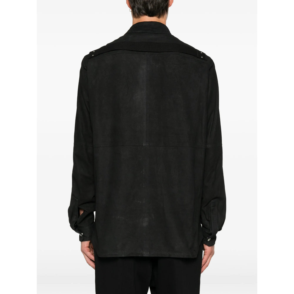 Rick Owens Black Jackets - Shirt Jackets Men RICK OWENS