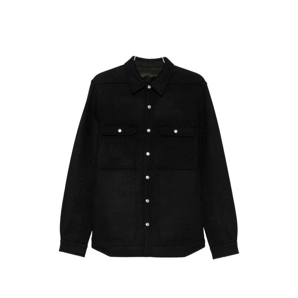 Rick Owens Black Jackets - Shirt Jackets Men RICK OWENS
