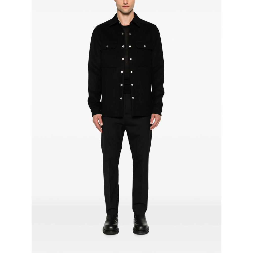 Rick Owens Black Jackets - Shirt Jackets Men RICK OWENS