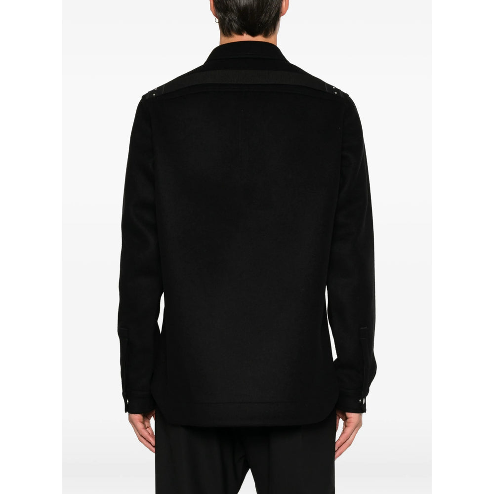 Rick Owens Black Jackets - Shirt Jackets Men RICK OWENS
