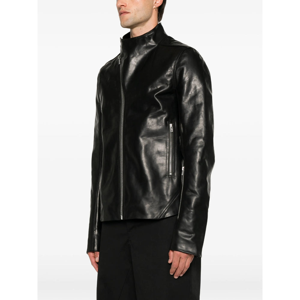 Rick Owens Black Jackets - Leather Jackets Men