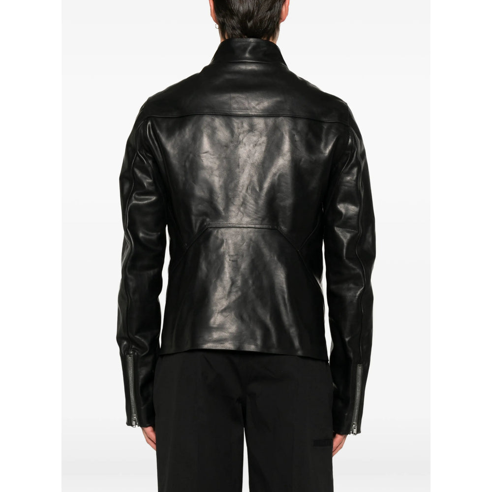 Rick Owens Black Jackets - Leather Jackets Men RICK OWENS