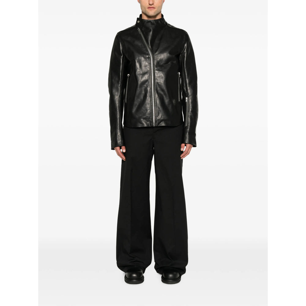 Rick Owens Black Jackets - Leather Jackets Men RICK OWENS
