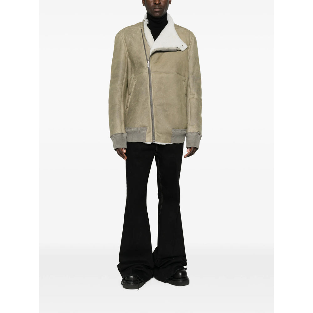 Rick Owens Green Jackets - Leather Jackets Men RICK OWENS