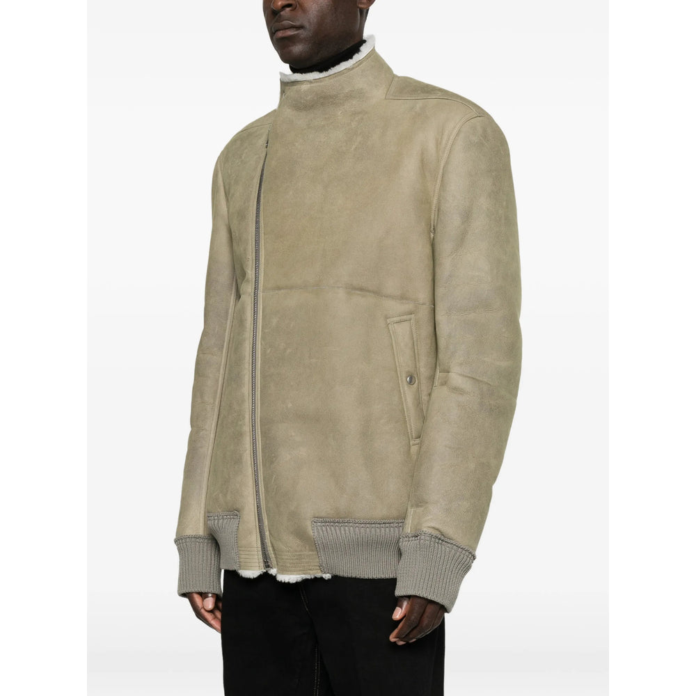 Rick Owens Green Jackets - Leather Jackets Men RICK OWENS