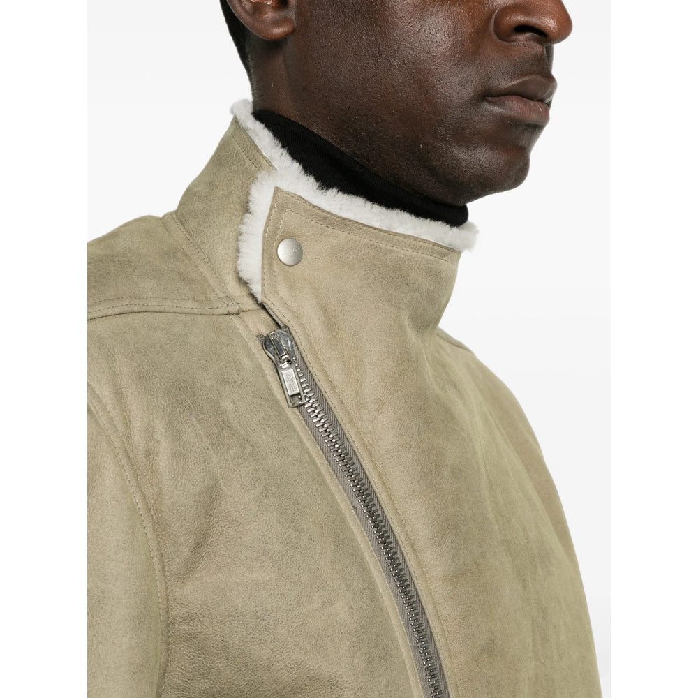 Rick Owens Green Jackets - Leather Jackets Men RICK OWENS