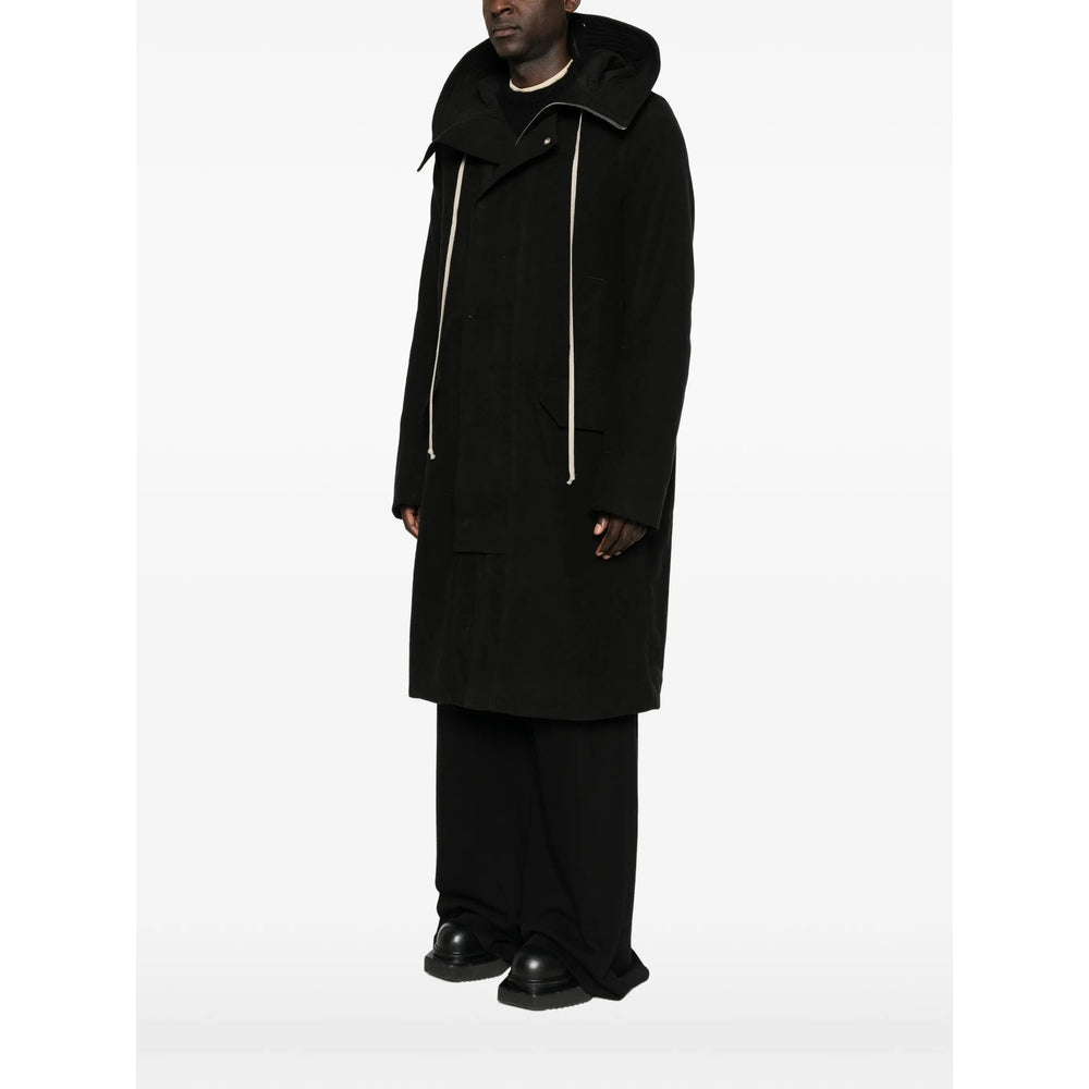 Rick Owens Black Coats - Single Breasted Coats Men RICK OWENS