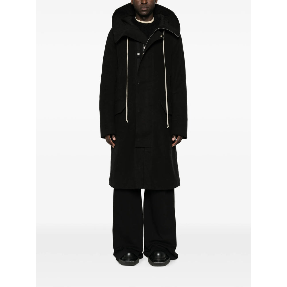 Rick Owens Black Coats - Single Breasted Coats Men RICK OWENS