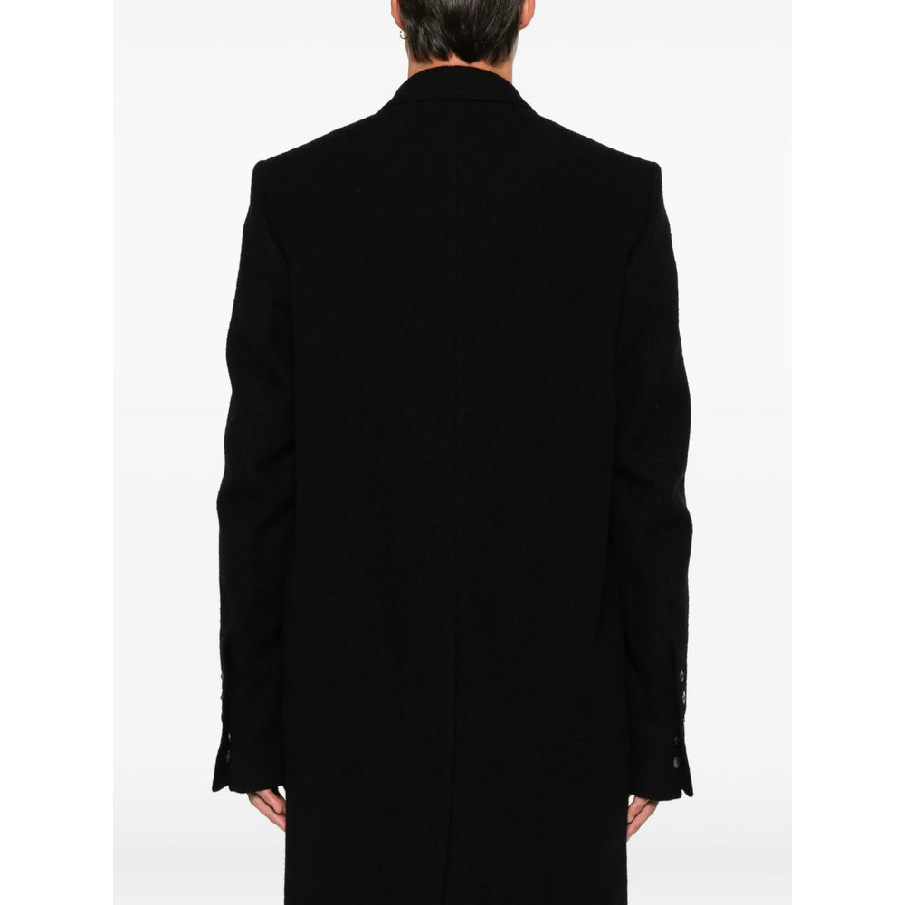 Rick Owens Black Coats - Single Breasted Coats Men RICK OWENS