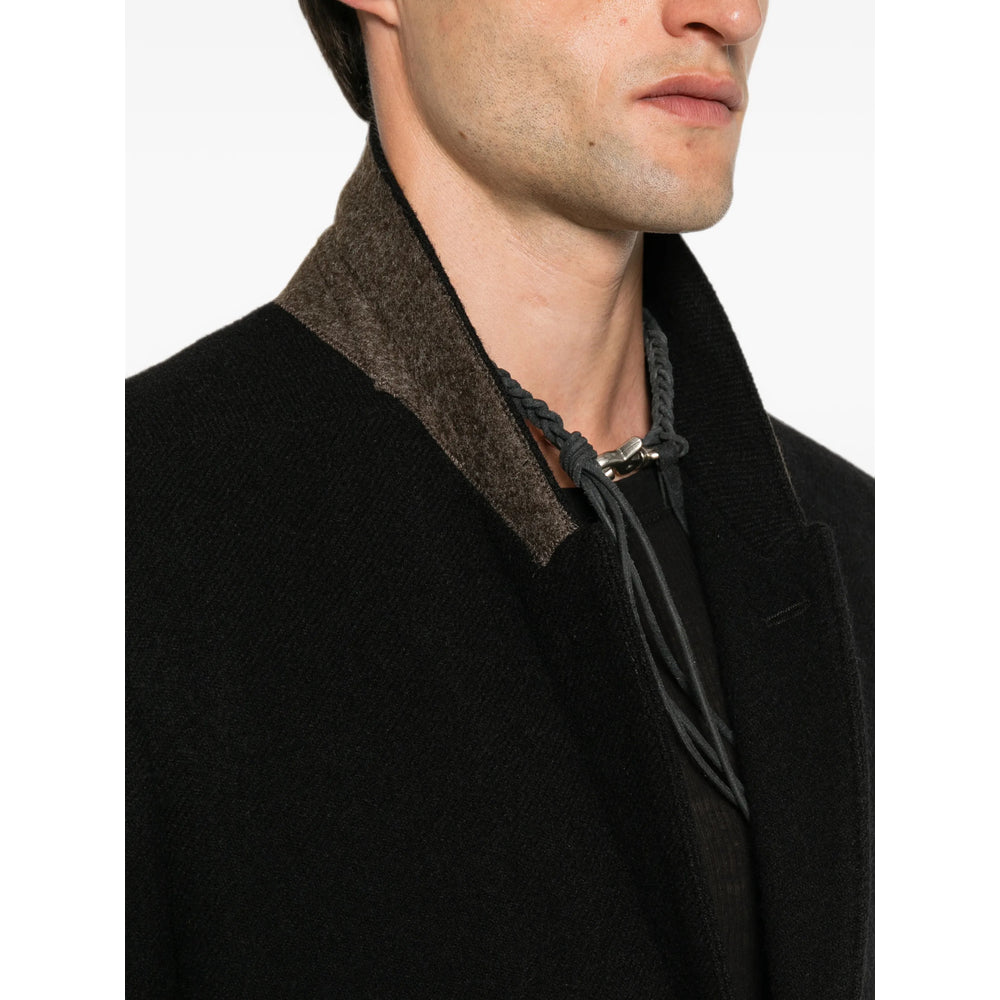 Rick Owens Black Coats - Single Breasted Coats Men RICK OWENS
