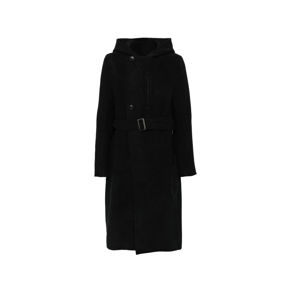 Rick Owens Black Coats - Single Breasted Coats Men RICK OWENS