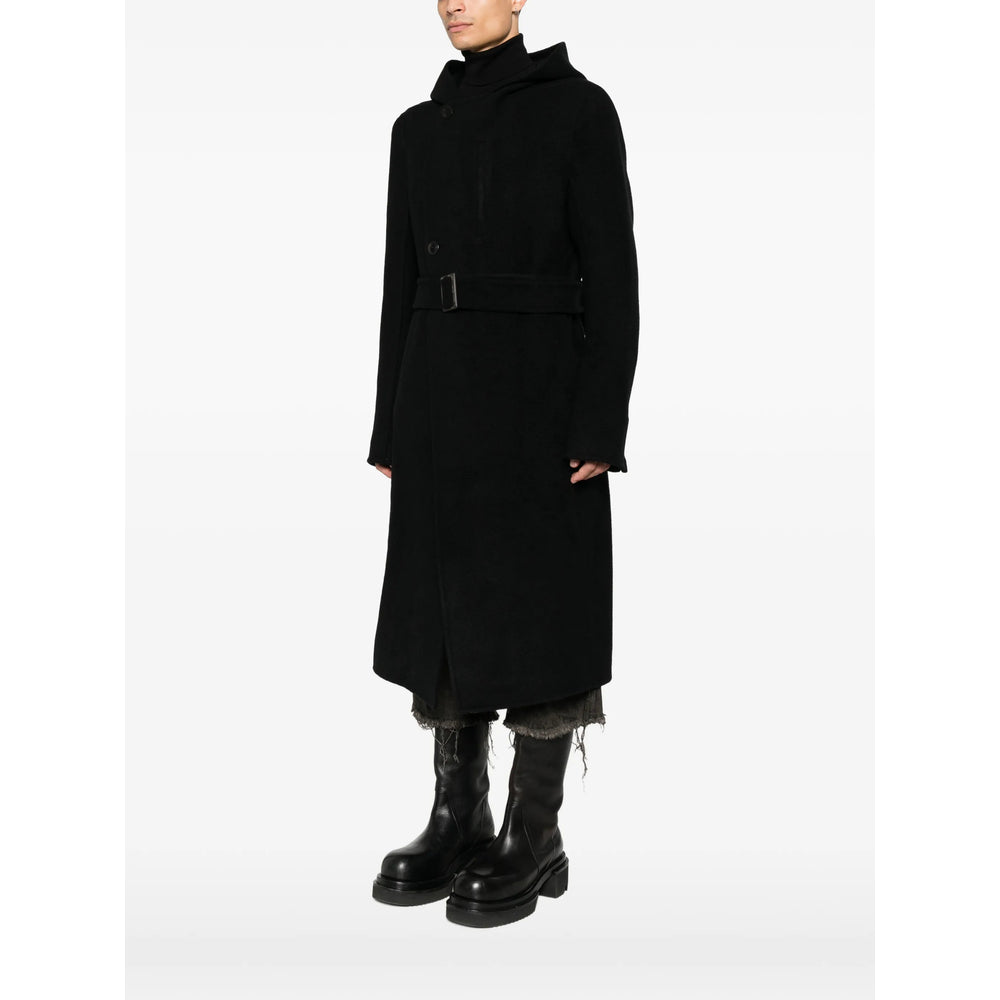 Rick Owens Black Coats - Single Breasted Coats Men RICK OWENS