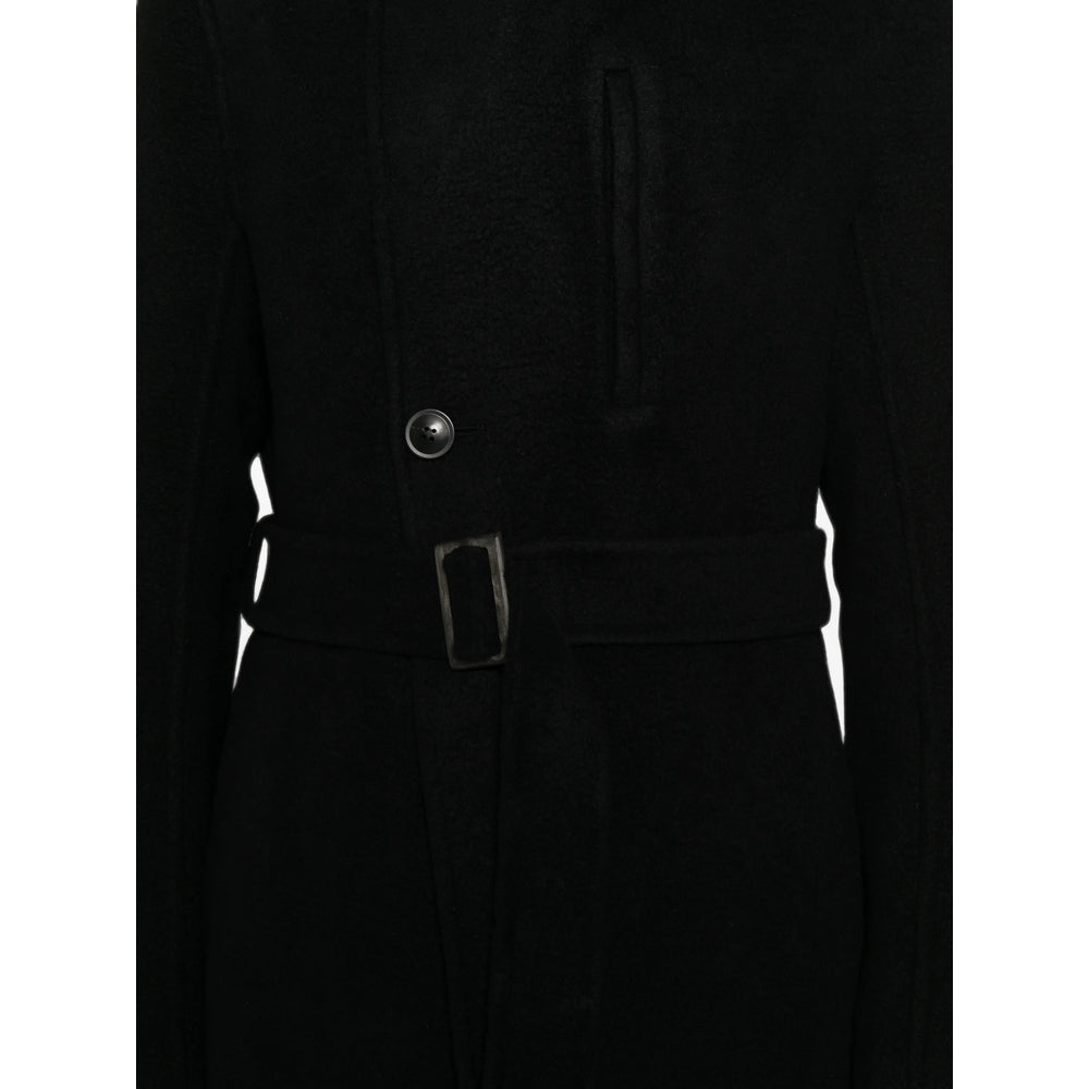 Rick Owens Black Coats - Single Breasted Coats Men RICK OWENS