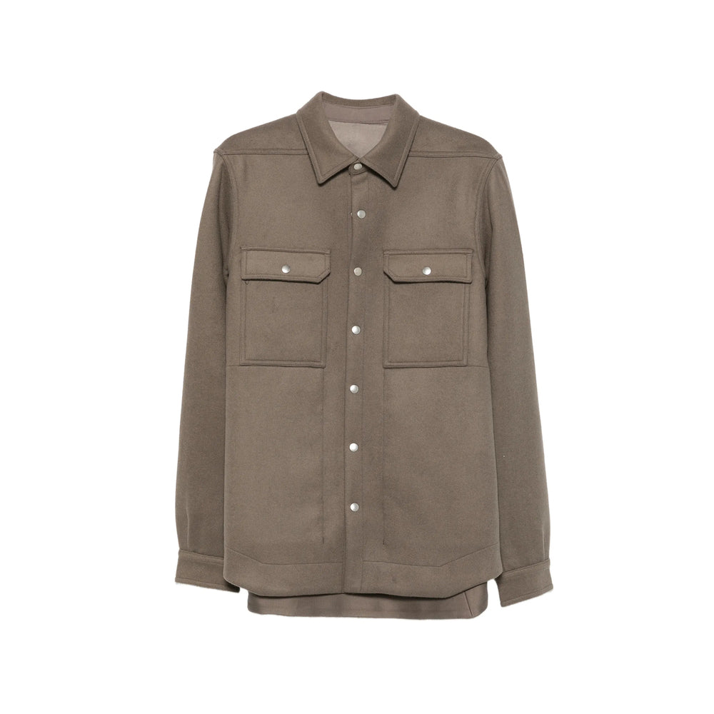 Rick Owens Grey Jackets - Shirt Jackets Men RICK OWENS