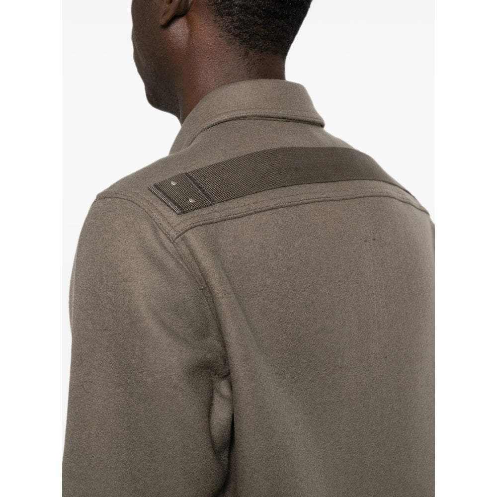 Rick Owens Grey Jackets - Shirt Jackets Men RICK OWENS