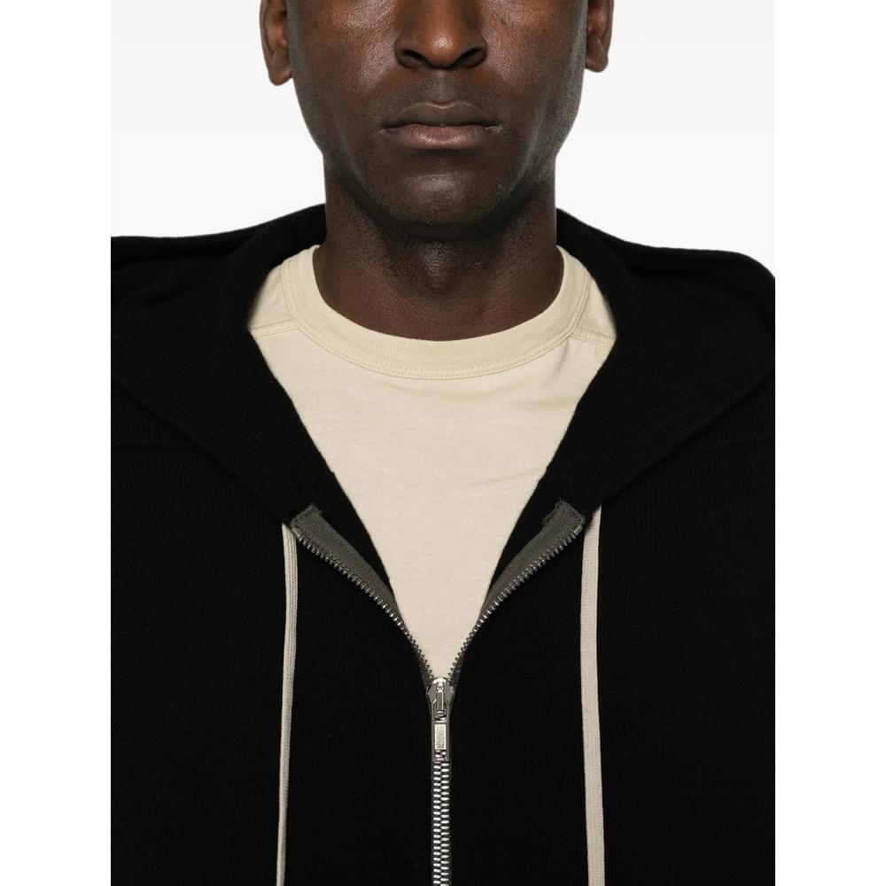 Rick Owens Black Sweaters & Knitwear - Hoodies Men Men RICK OWENS