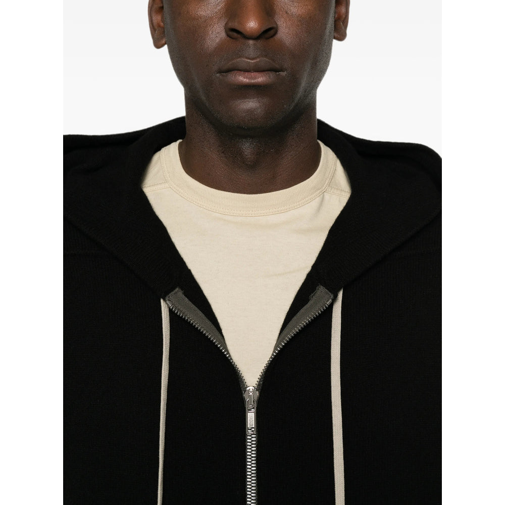 Rick Owens Black Sweaters & Knitwear - Hoodies Men RICK OWENS