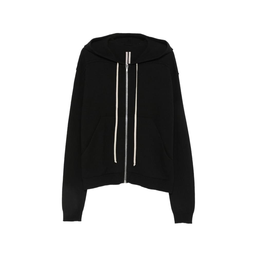 Rick Owens Black Sweaters & Knitwear - Hoodies Men Men RICK OWENS