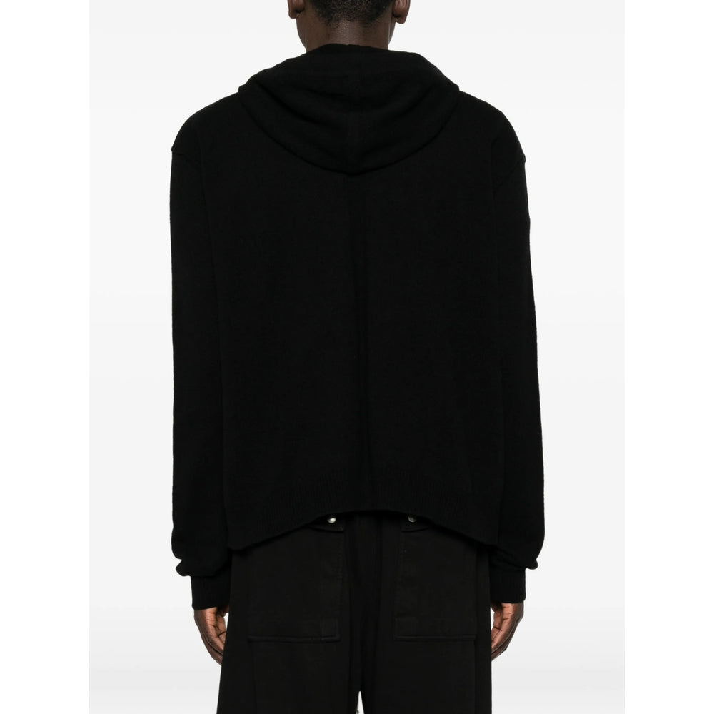 Rick Owens Black Sweaters & Knitwear - Hoodies Men RICK OWENS