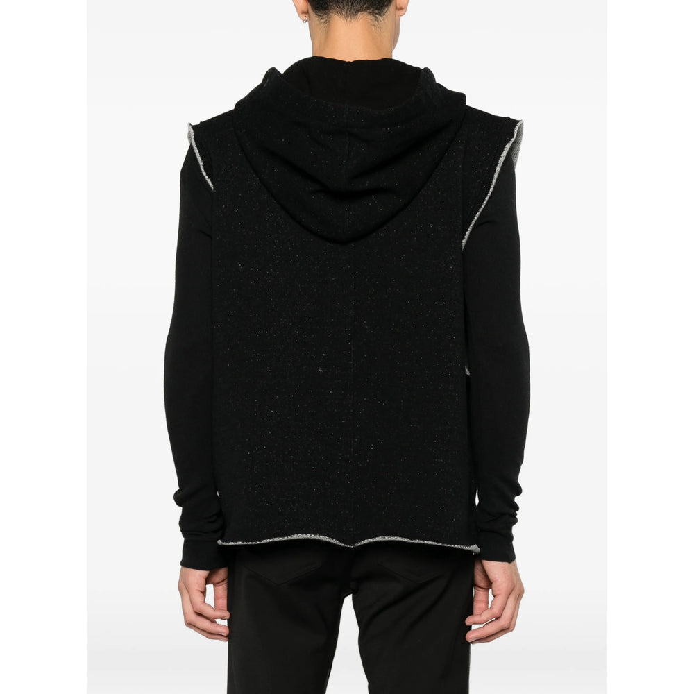 Rick Owens Black Sweaters & Knitwear - Hoodies Men RICK OWENS