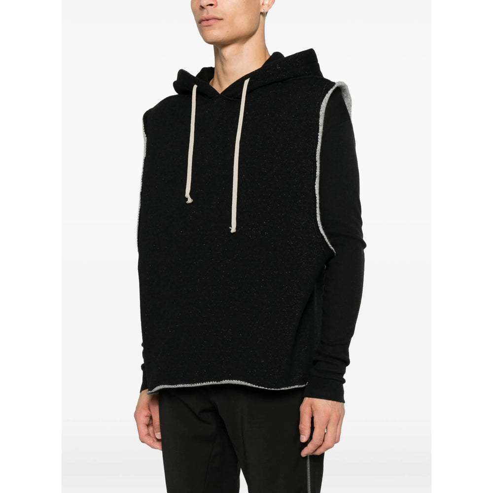Rick Owens Black Sweaters & Knitwear - Hoodies Men RICK OWENS