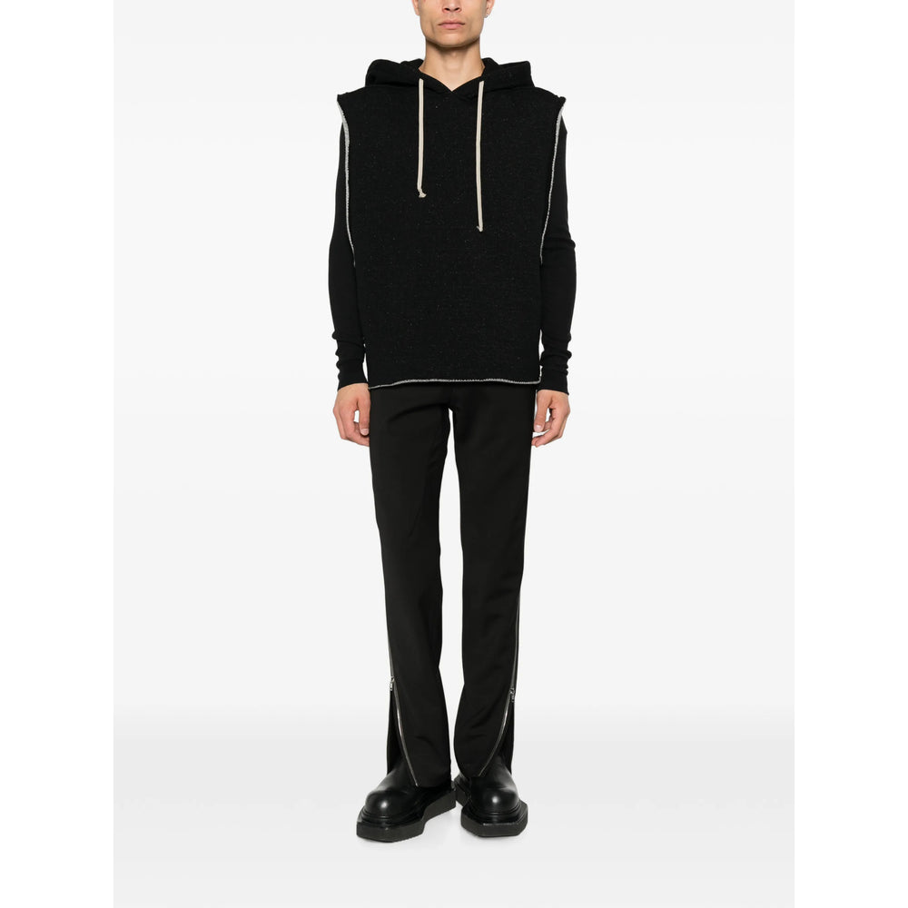 Rick Owens Black Sweaters & Knitwear - Hoodies Men RICK OWENS