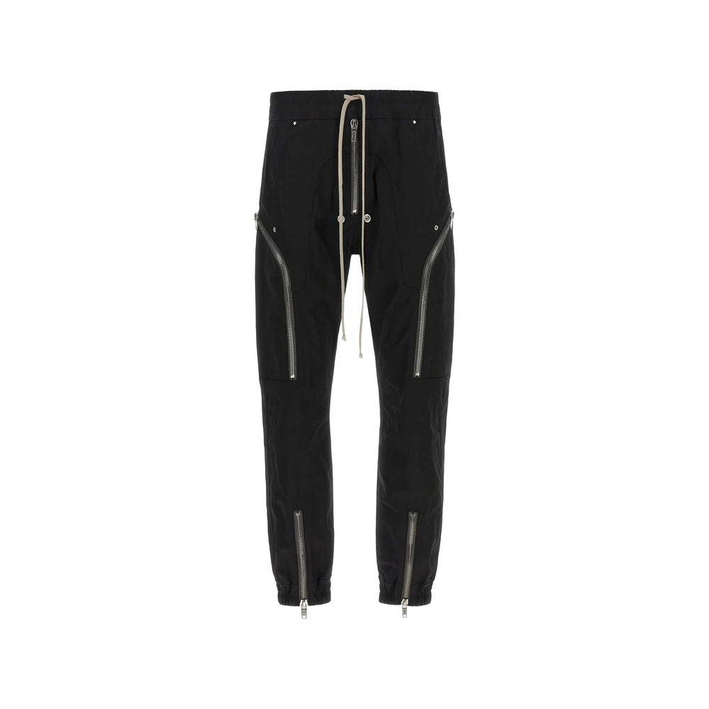 Rick Owens Black Trousers - Track Pants Men RICK OWENS