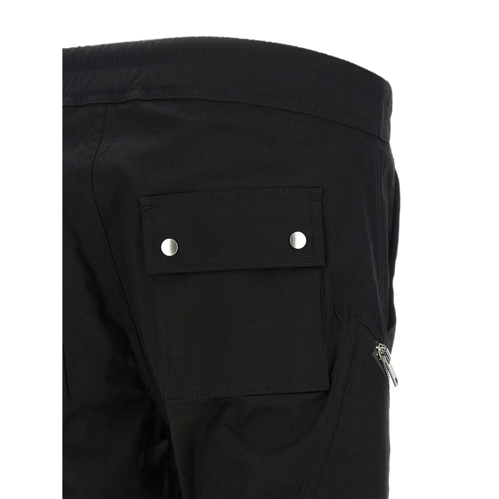 Rick Owens Black Trousers - Track Pants Men RICK OWENS