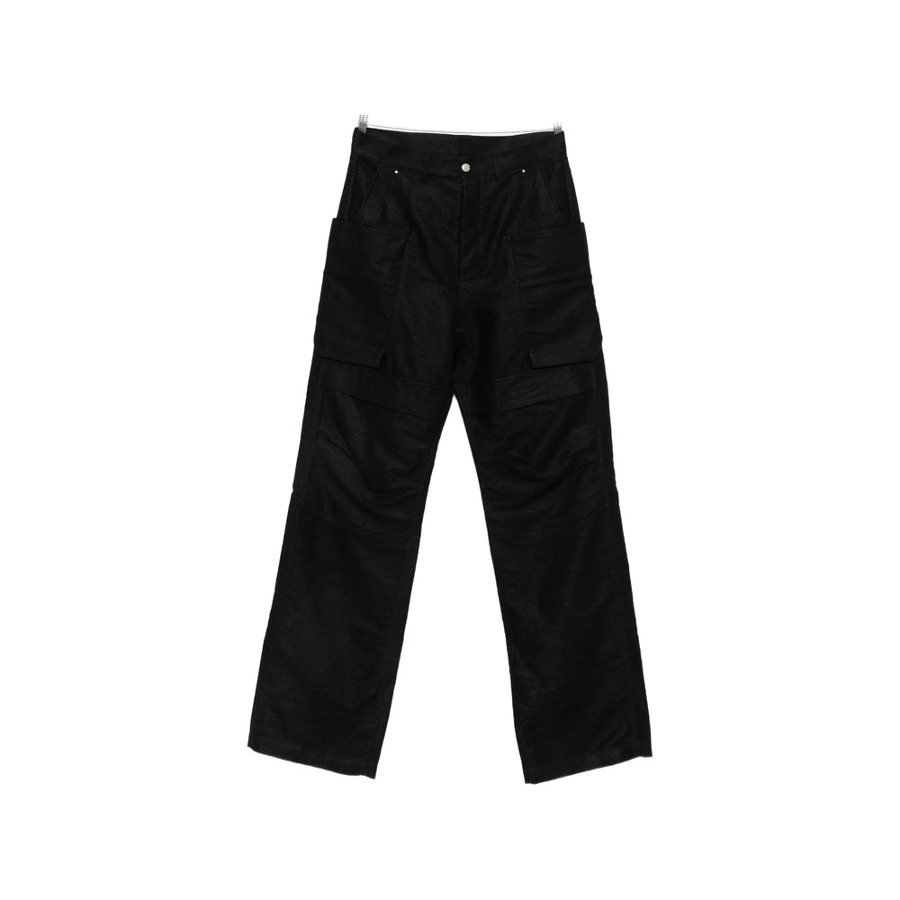 Rick Owens Black Trousers - Wide-Leg Trousers Men RICK OWENS
