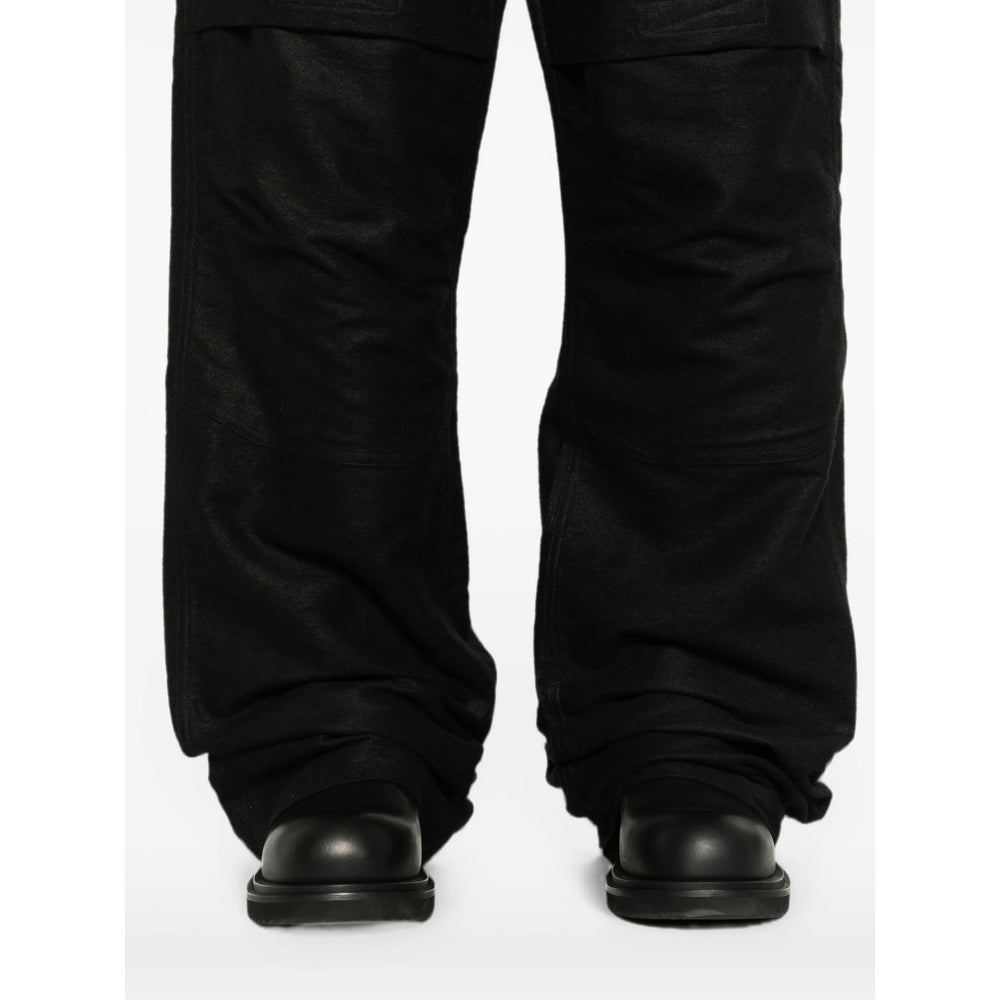 Rick Owens Black Trousers - Wide-Leg Trousers Men RICK OWENS