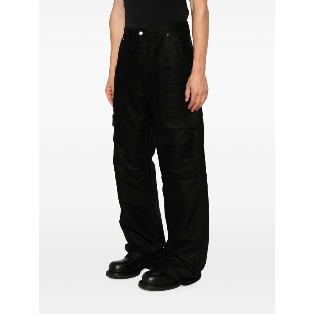 Rick Owens Black Trousers - Wide-Leg Trousers Men RICK OWENS