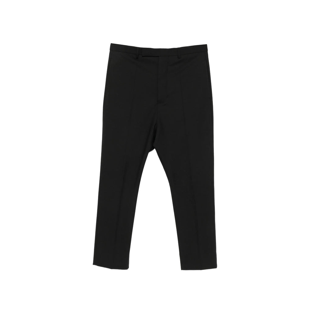 Rick Owens Black Trousers - Regular & Straight-Leg Trousers Men RICK OWENS