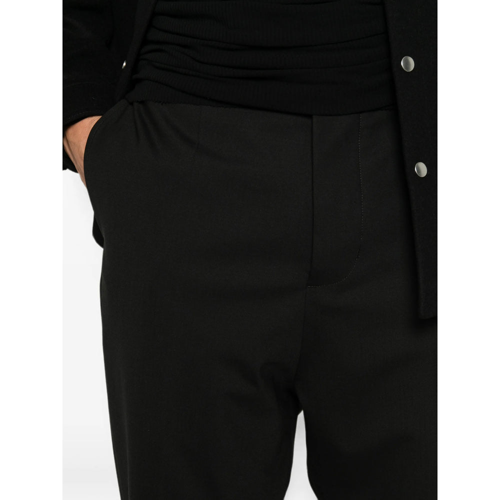 Rick Owens Black Trousers - Regular & Straight-Leg Trousers Men RICK OWENS