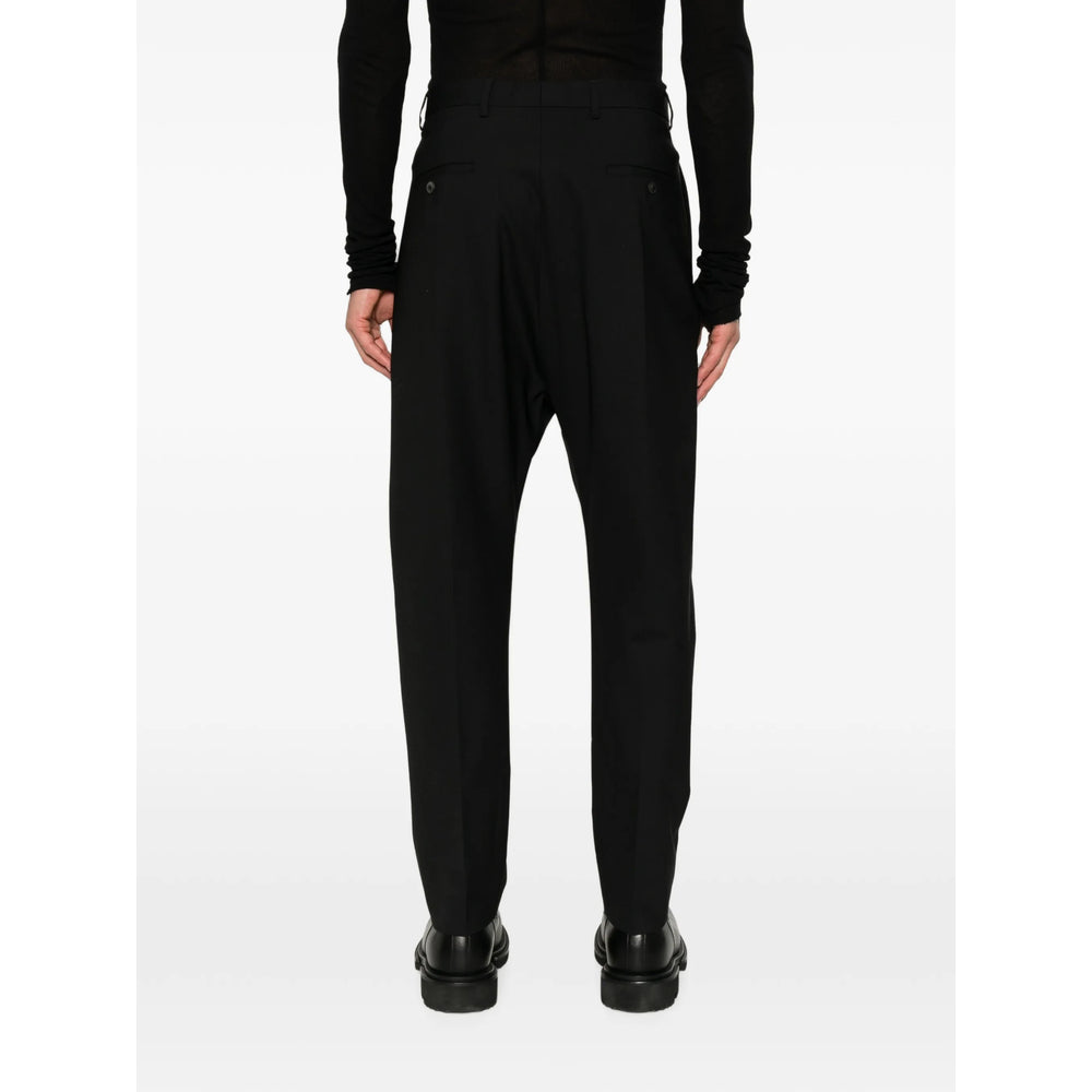 Rick Owens Black Trousers - Regular & Straight-Leg Trousers Men RICK OWENS