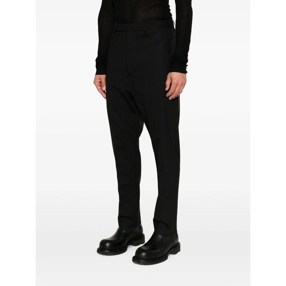 Rick Owens Black Trousers - Regular & Straight-Leg Trousers Men RICK OWENS