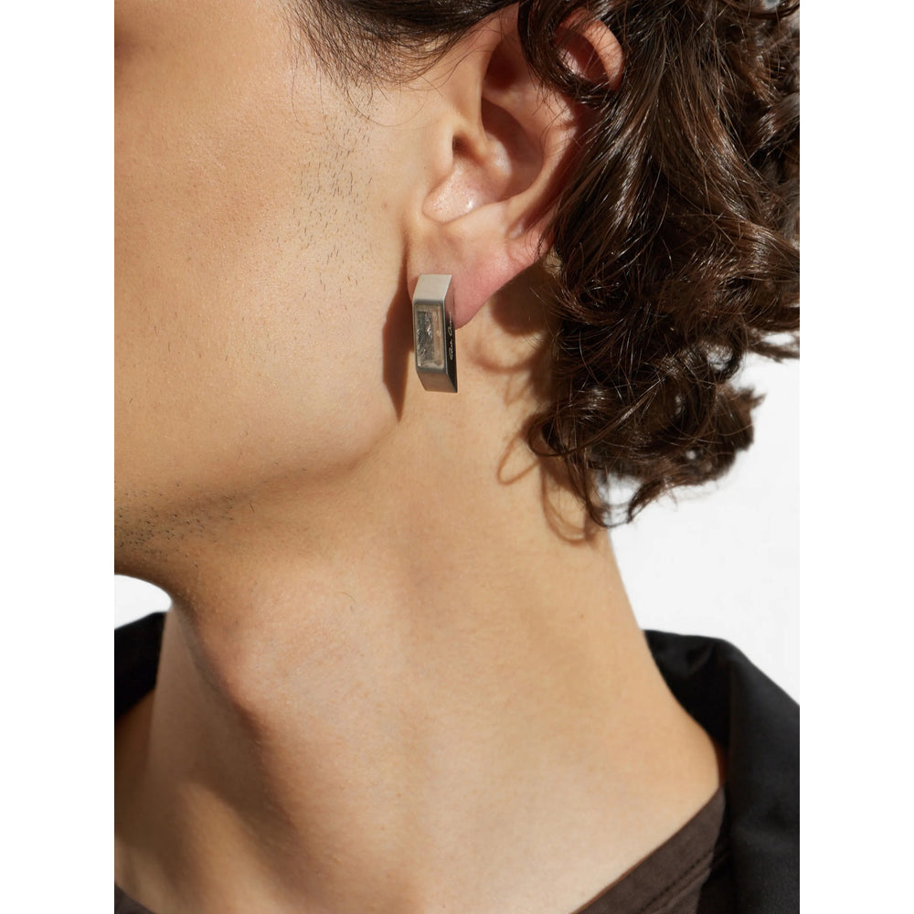 Rick Owens Silver Earrings Men RICK OWENS