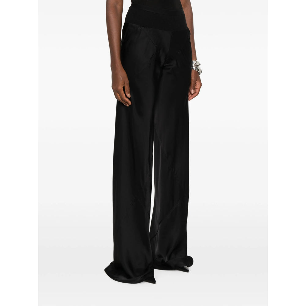 Rick Owens Black Trousers - Palazzo Pants Women RICK OWENS