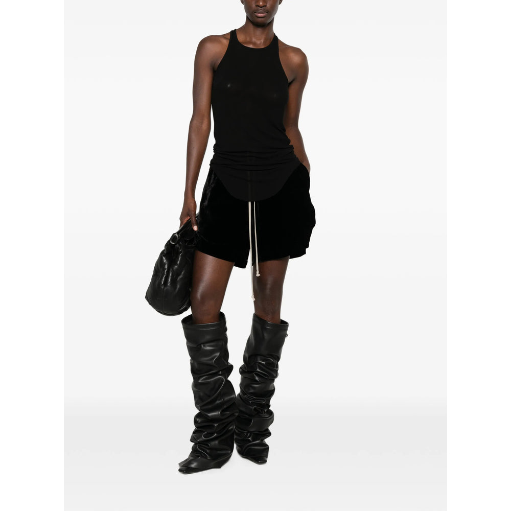 Rick Owens Black Shorts - Mini Shorts Women RICK OWENS