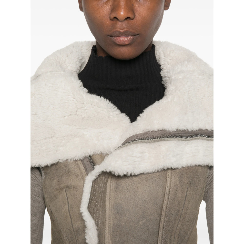Rick Owens Grey Jackets - Faux Fur & Shearling Jackets Women RICK OWENS
