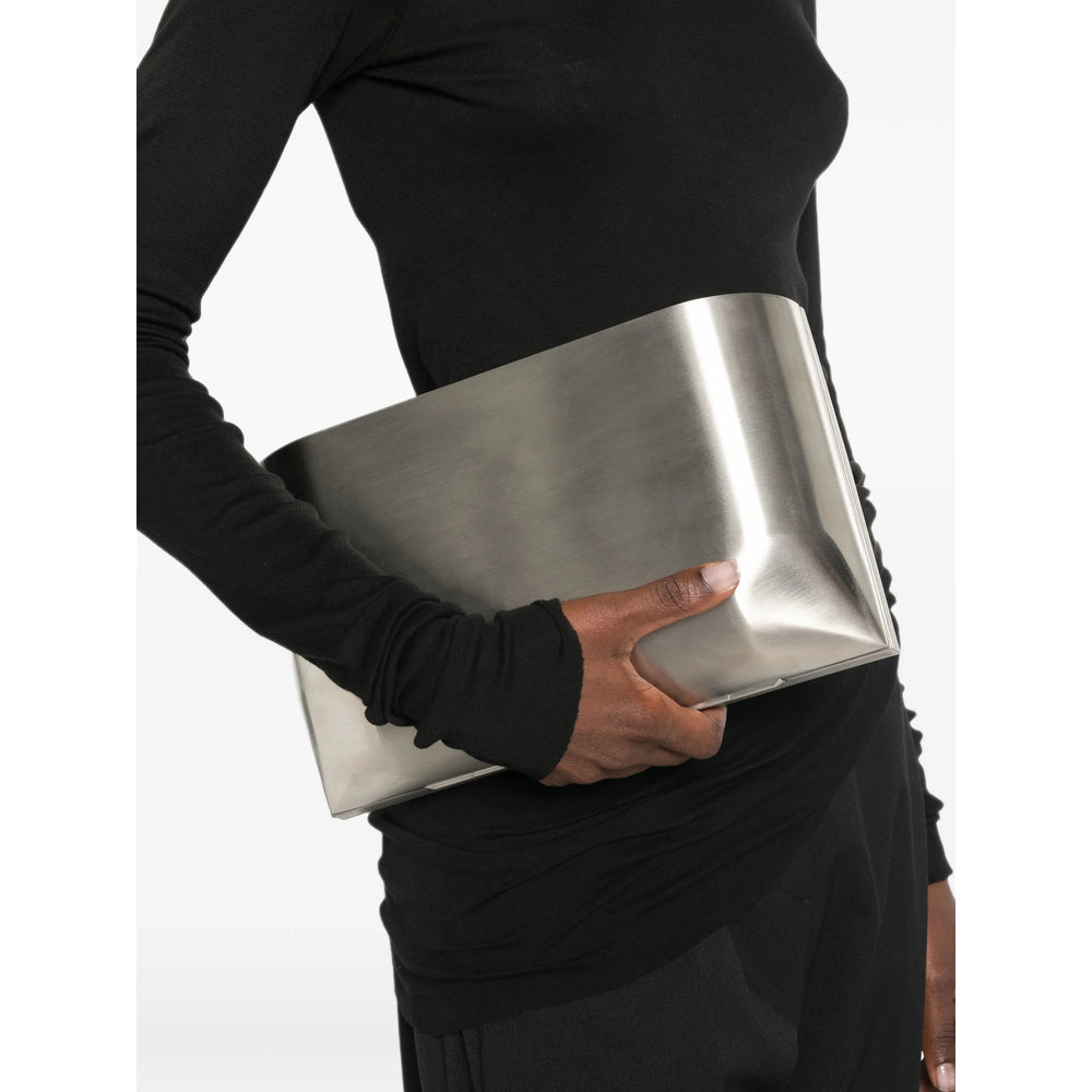 Rick Owens Silver Clutch Bags Women RICK OWENS