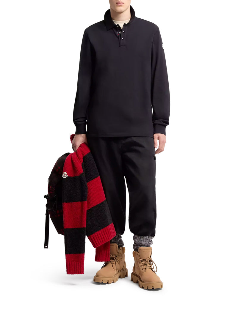Moncler Men Cotton Piqué Polo Shirt With Logo MONCLER