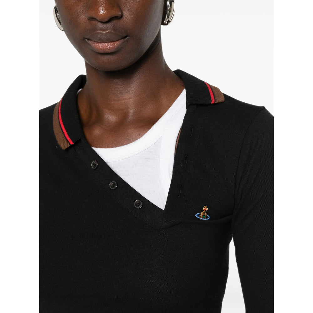 Vivienne Westwood Black Tops - Polo Tops Women VIVIENNE WESTWOOD
