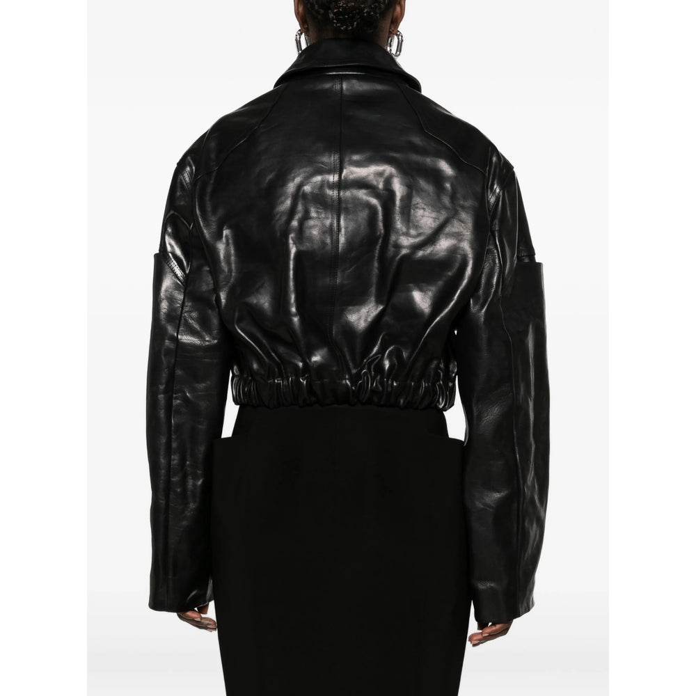 Rick Owens Black Jackets - Leather Jackets Women RICK OWENS