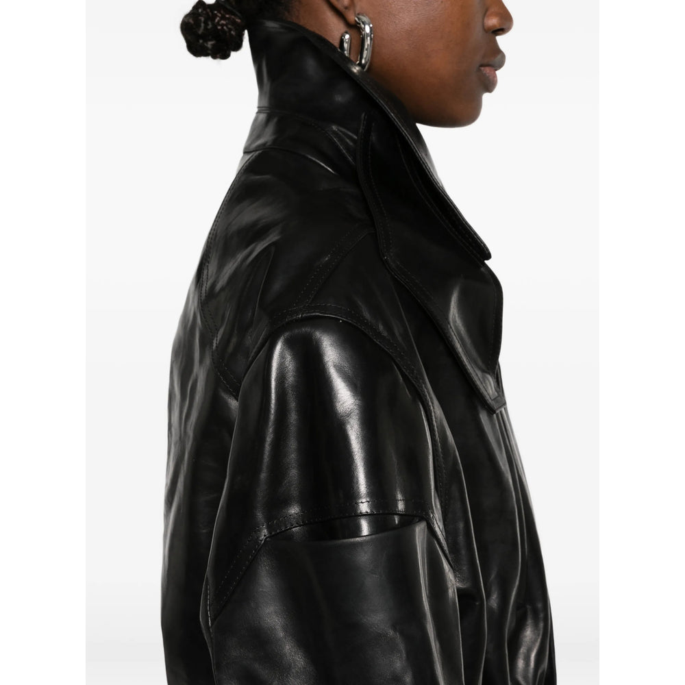 Rick Owens Black Jackets - Leather Jackets Women RICK OWENS