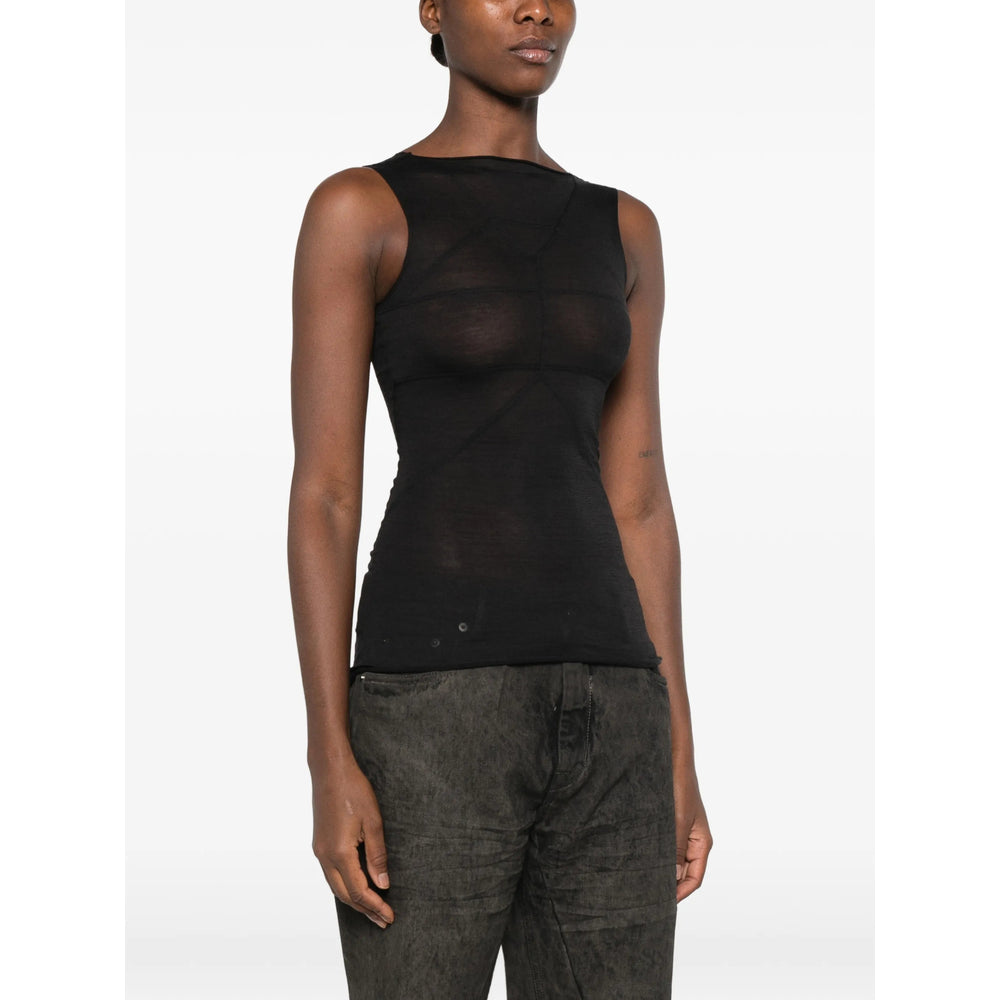 Rick Owens Black Tops - Vests & Tank Tops Women RICK OWENS