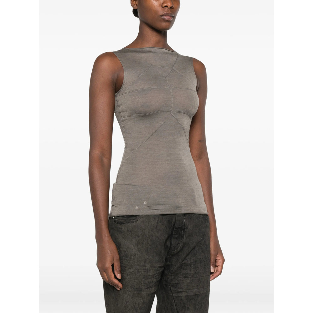 Rick Owens Grey Tops - Vests & Tank Tops Women RICK OWENS