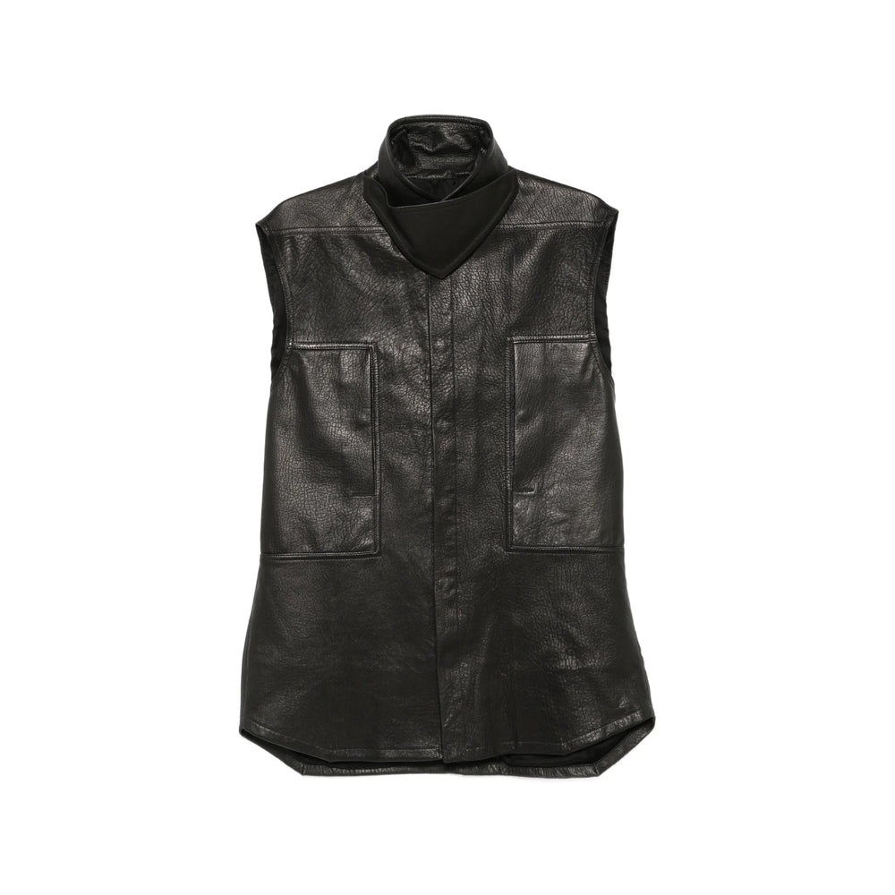 Rick Owens Black Jackets - Leather Jackets Men RICK OWENS