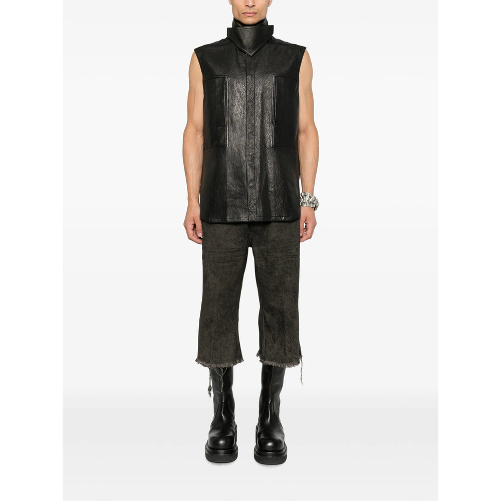 Rick Owens Black Jackets - Leather Jackets Men RICK OWENS