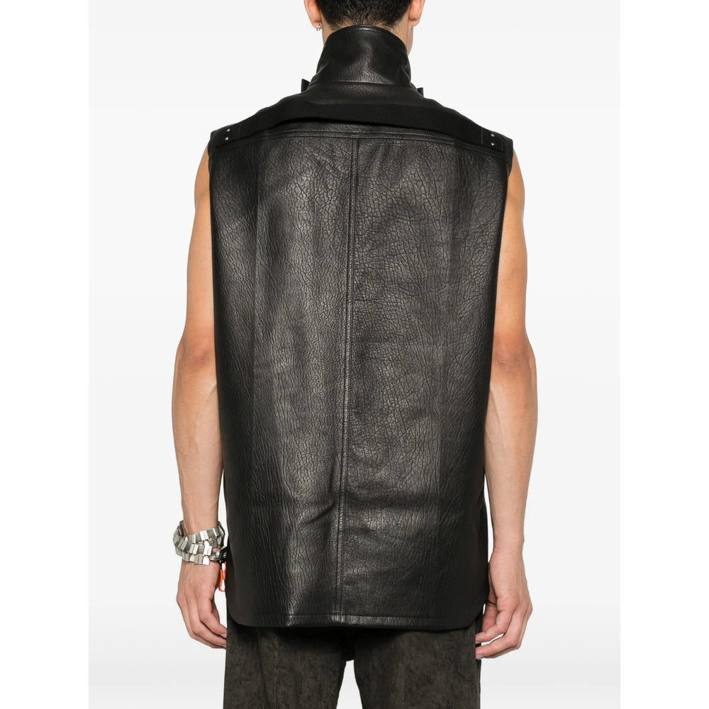 Rick Owens Black Jackets - Leather Jackets Men RICK OWENS